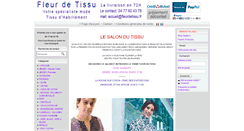 Desktop Screenshot of fleurdetissu.fr